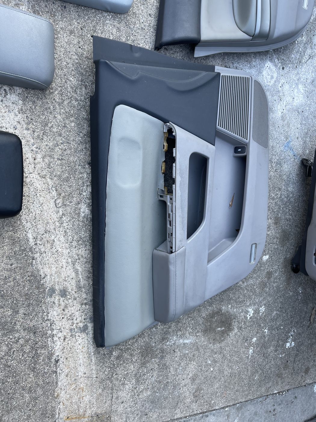 Door panels removed for upholstery