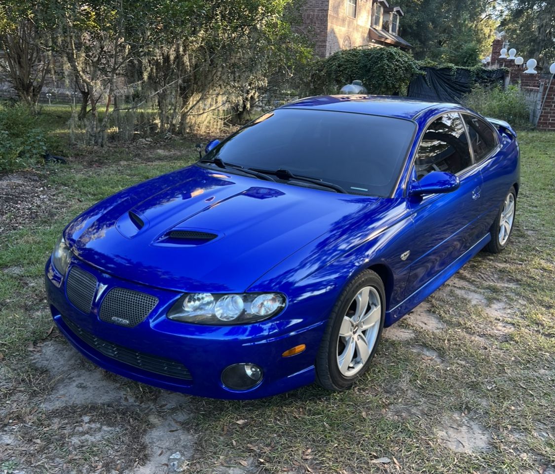Blue Pontiac GTO